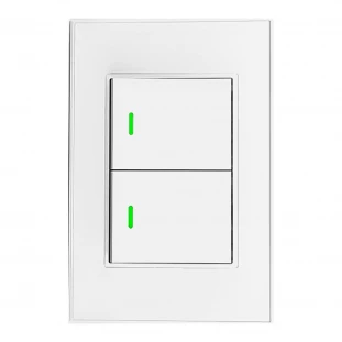 Espelho ZigBee Push com 2 Interruptores TB-Z22